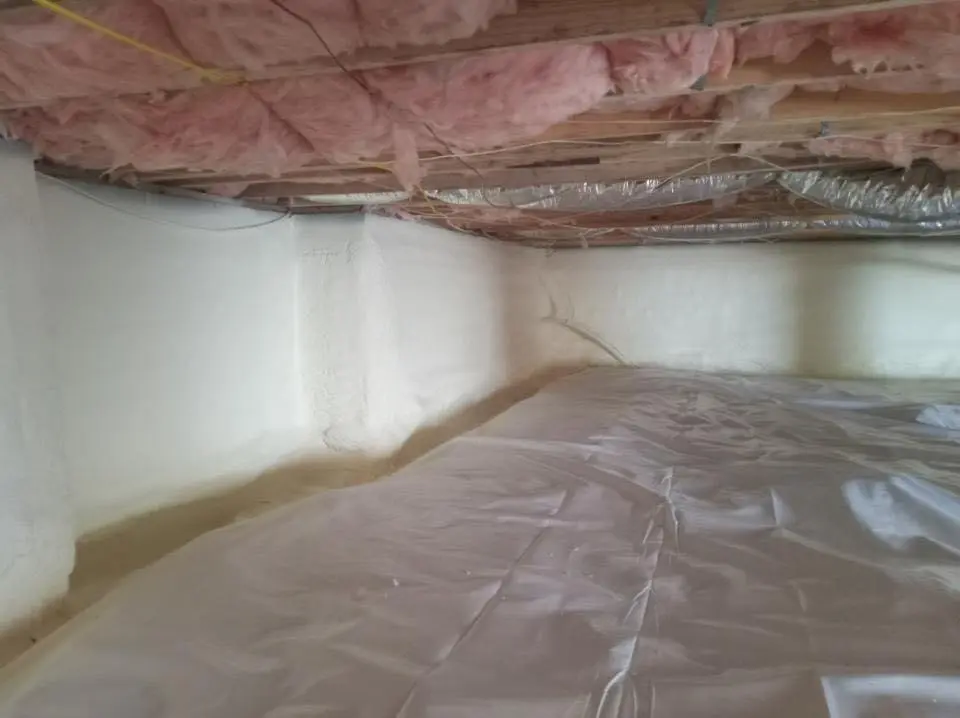 Crawl space encapsulation with closed-cell spray foam for Roof Waterproofing in Lauderdale Lakes
